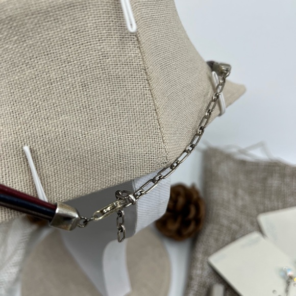 Vintage Ava Yetter Southwestern Pendant Necklace – Amber, Lapis, 925 Sterling - Picture 8 of 17